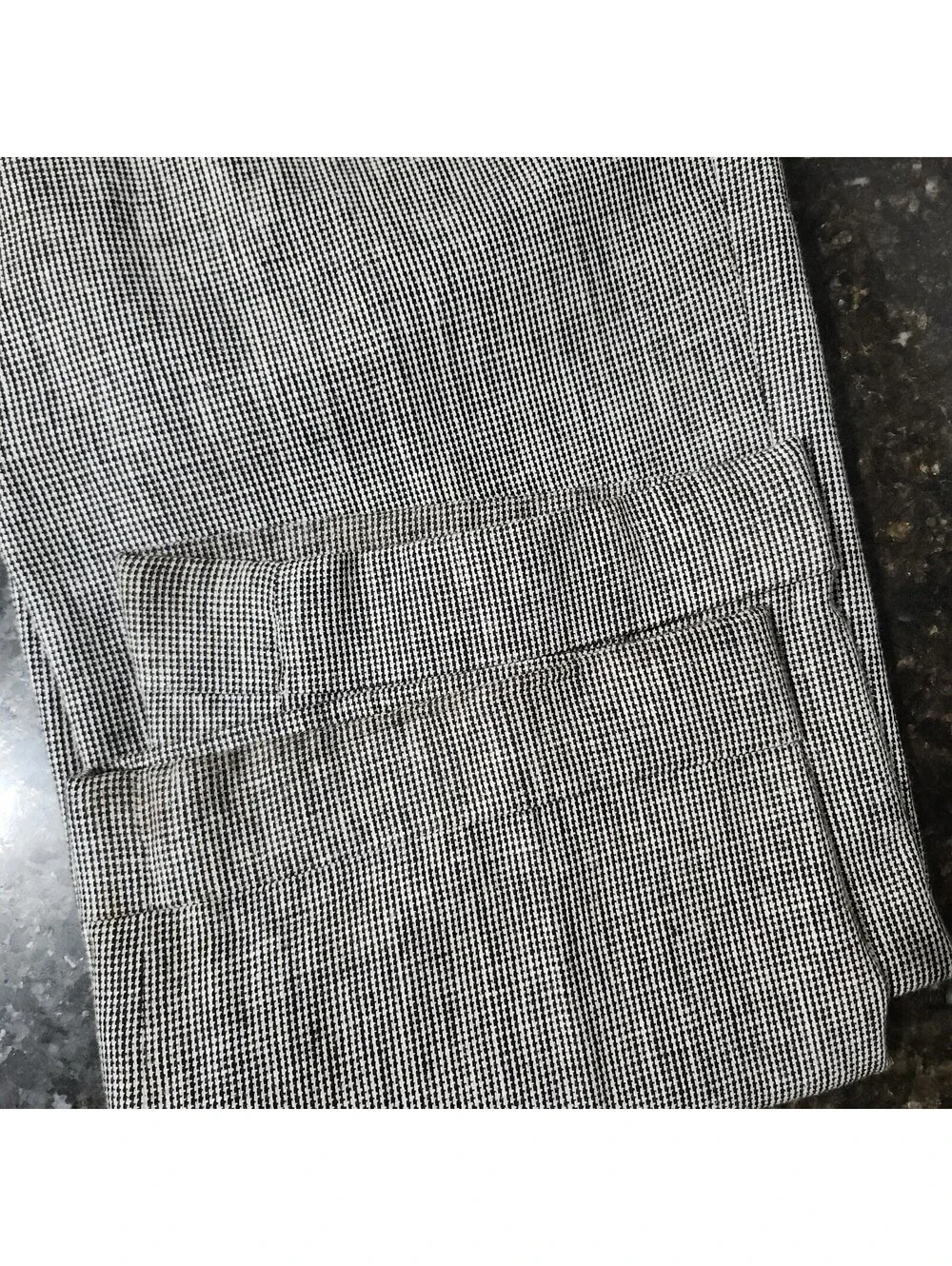 Vintage Polo Ralph Lauren Houndstooth Linen Dress Pants Trousers Pleated Cuffed